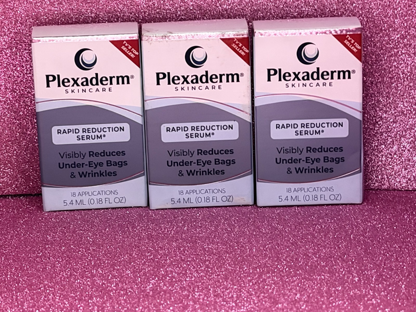 Plexaderm Skincare Rapid Reduction Eye Serum 5ml 0.18 FL OZ Set of 3 Sealed