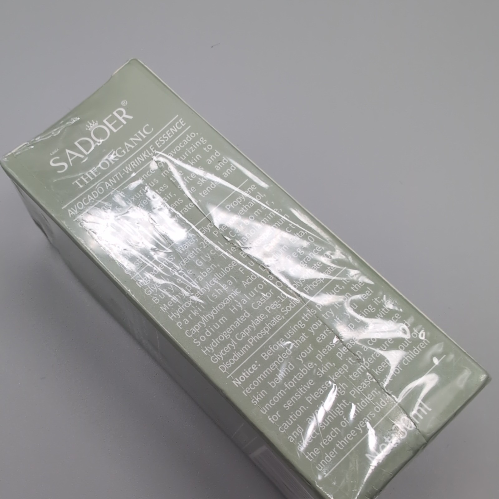 NIB SEALED SADOER The Organic Avocado Anti Wrinkle Essence 1.05 FL Oz.