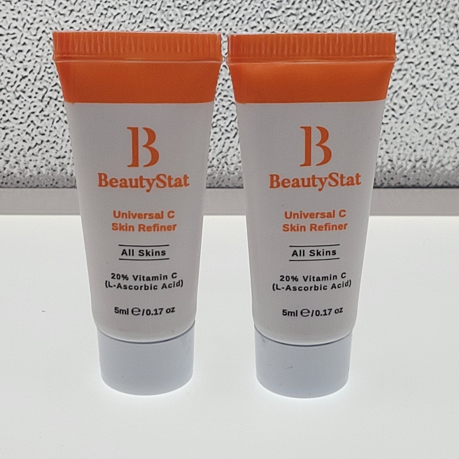 Lot x2 BeautyStat Universal C Skin Refiner 20% Vitamin C Travel (0.17 oz each)