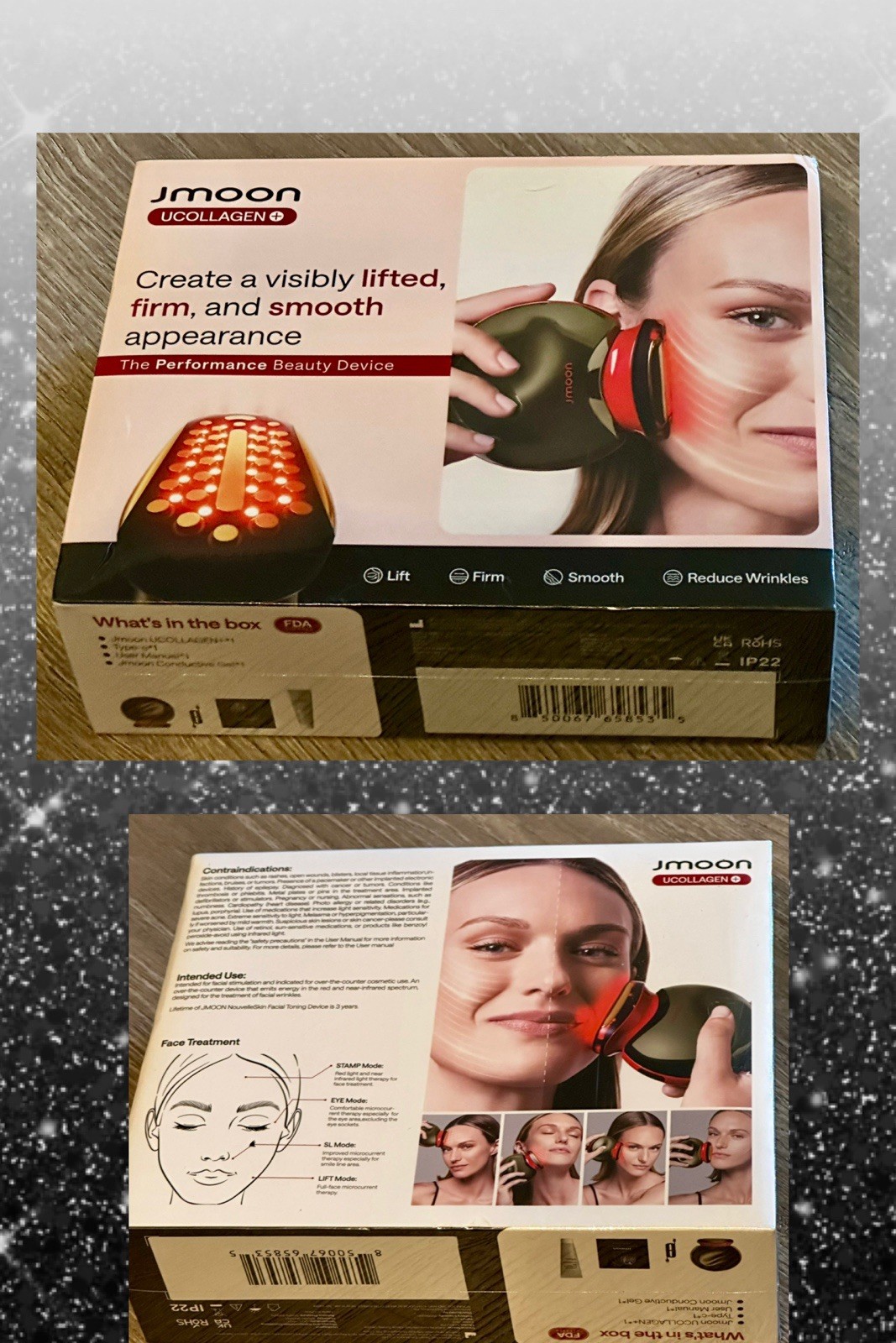 New JMOON by Ulike UCollagen+ Microcurrent + LED Light Therapy Device