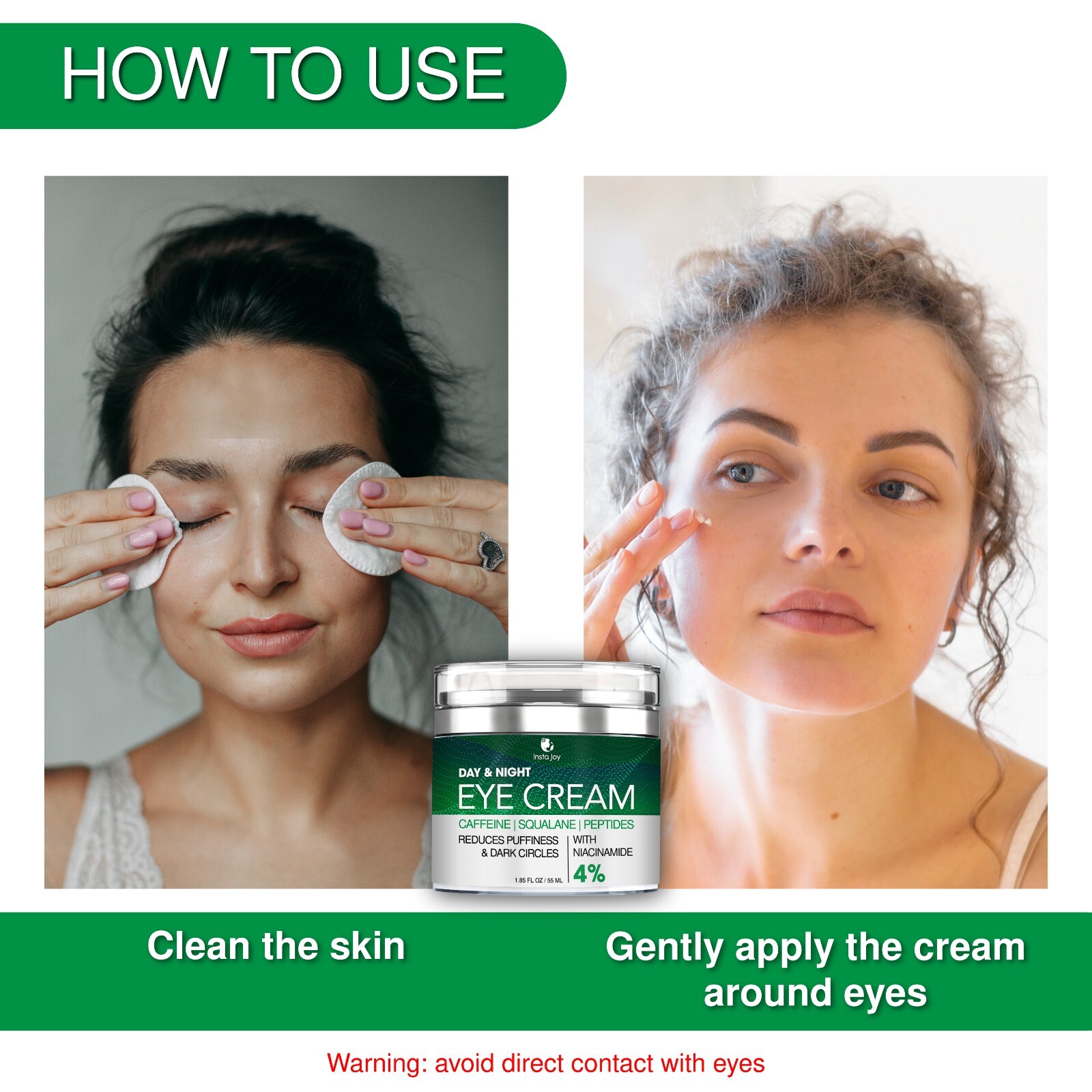 Eye Cream for Dark Circles & Puffiness, Day Night Bags Under Eyes Dark 16/12/25