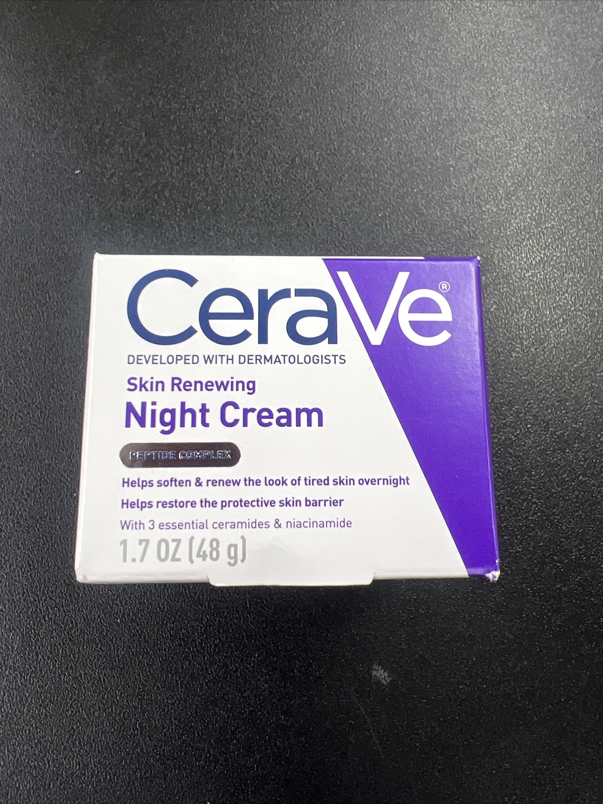 CeraVe Skin Renewing Night Cream Peptide Complex – 1.7 Oz. NEW