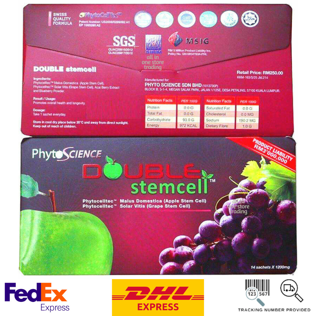 (70 Sachets) X5 PHYTOSCIENCE DOUBLE STEMCELL PHYTOCELLTEC ANTI AGING EXPIRY 2025