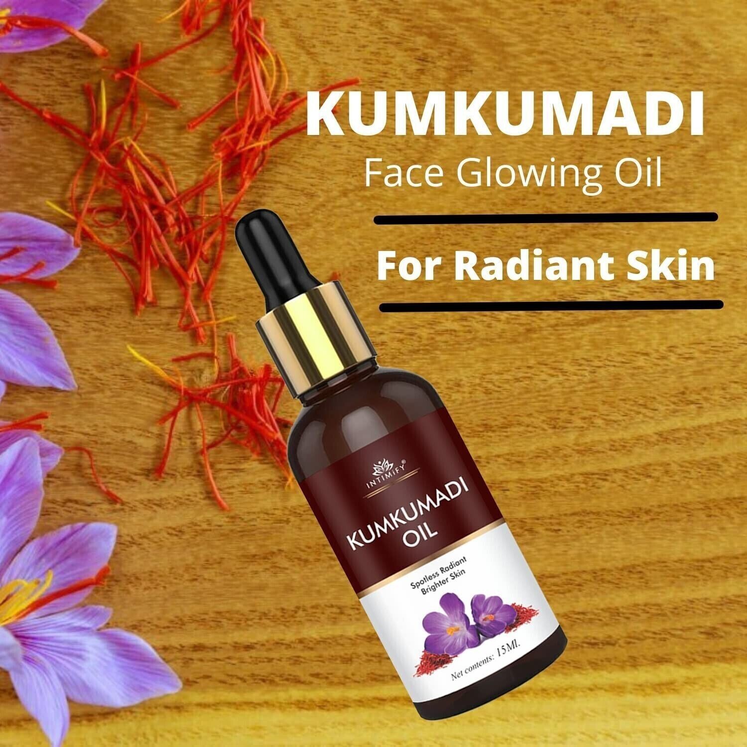 Kumkumadi Face Oil for Glowing Skin, Wrinkles, Whitening – 15 ml Free Shipping