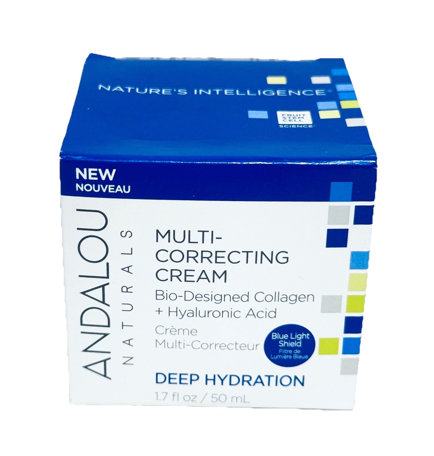 Andalou Naturals Deep Hydration Multi Correcting Cream, 1.7 Oz, New