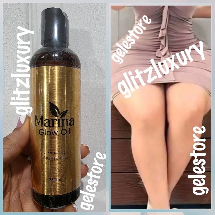 Marina glow brightening & glowing oil. Anti stretch marks & dark spots 250ml 👌