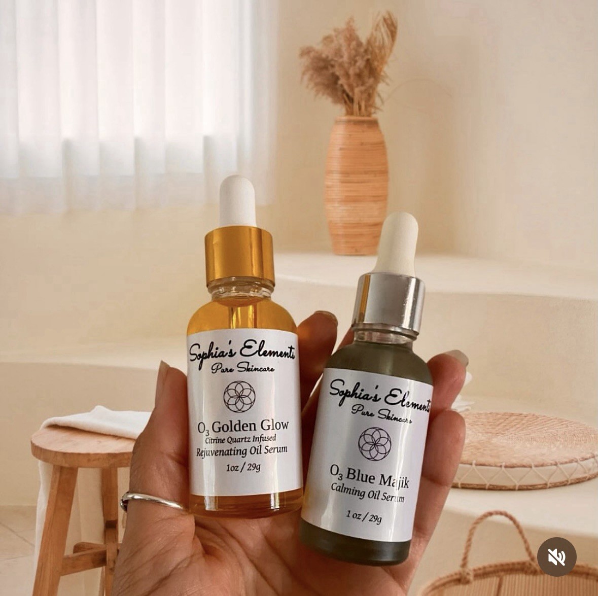 Calming & Rejuvenating Facial Oil Serum Duo Hydrating Glow Skincare Kit Premium