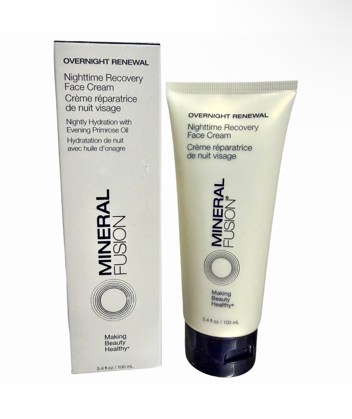 Mineral Fusion Overnight Renewal Nighttime Recovery Face Cream, 3.4 oz