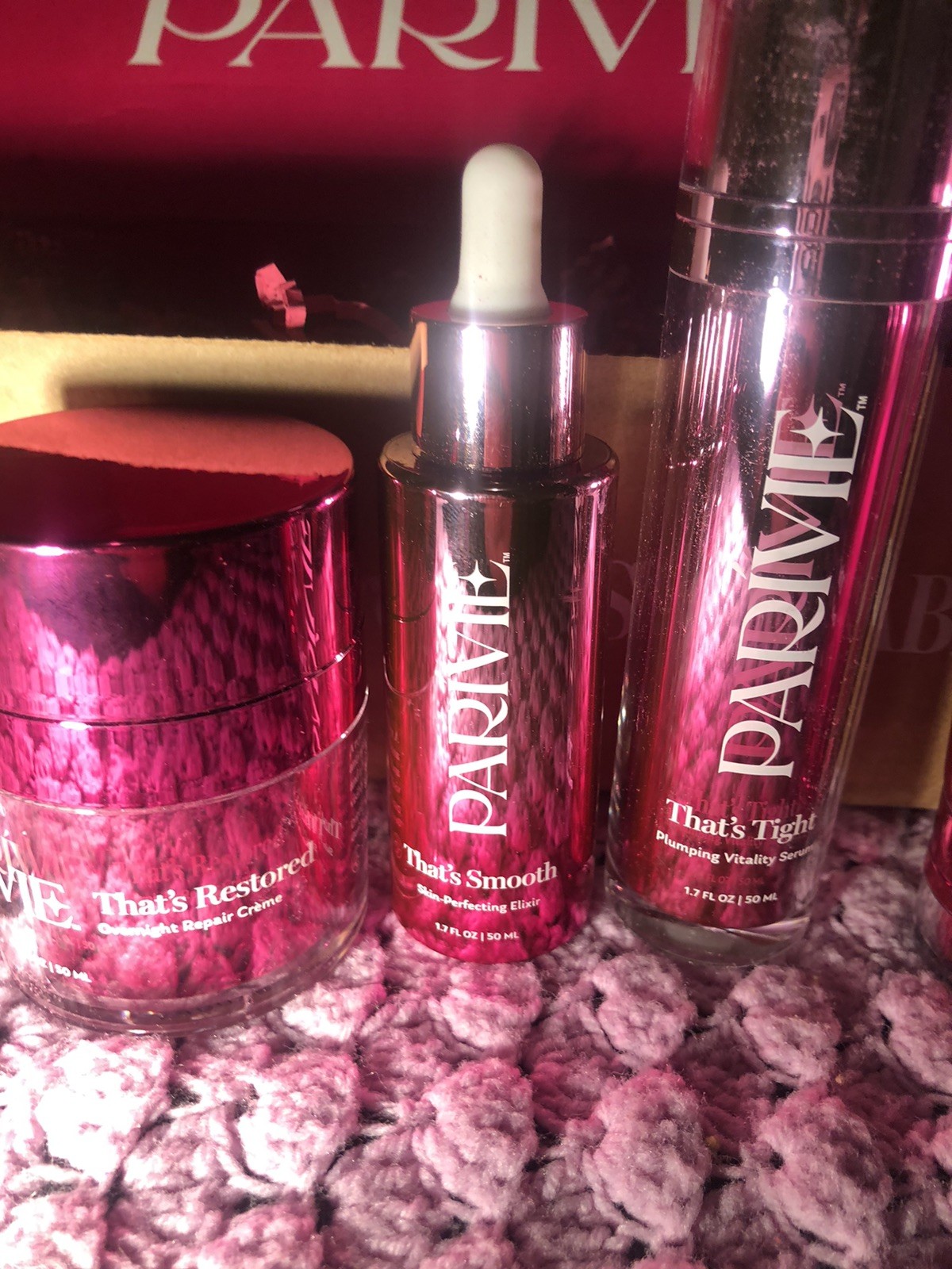 Parivie Paris Hilton Ultimate Icon Skin Care Routine Bundle Repair Cream Serum💝