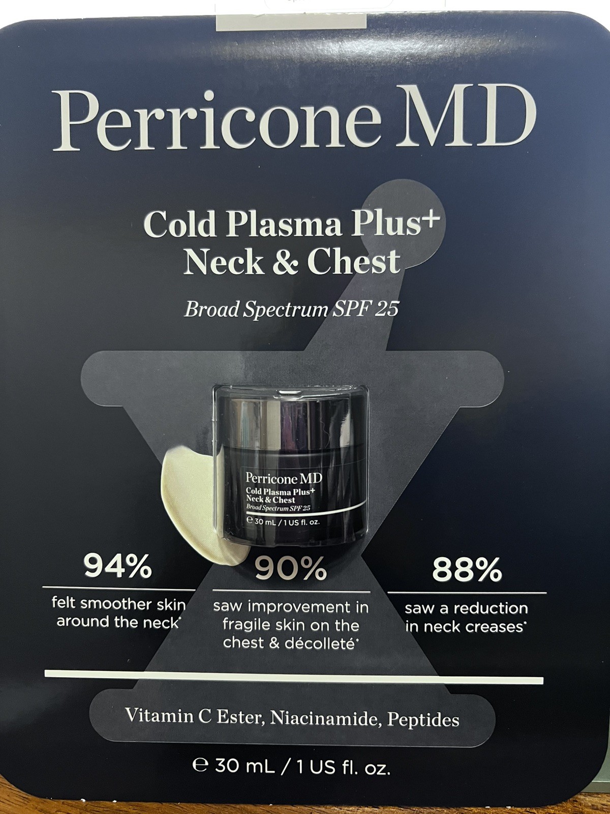 NEW Perricone MD Cold Plasma Plus+ Neck &Chest Broad Spectrum SPF 25 CLEARANCE !