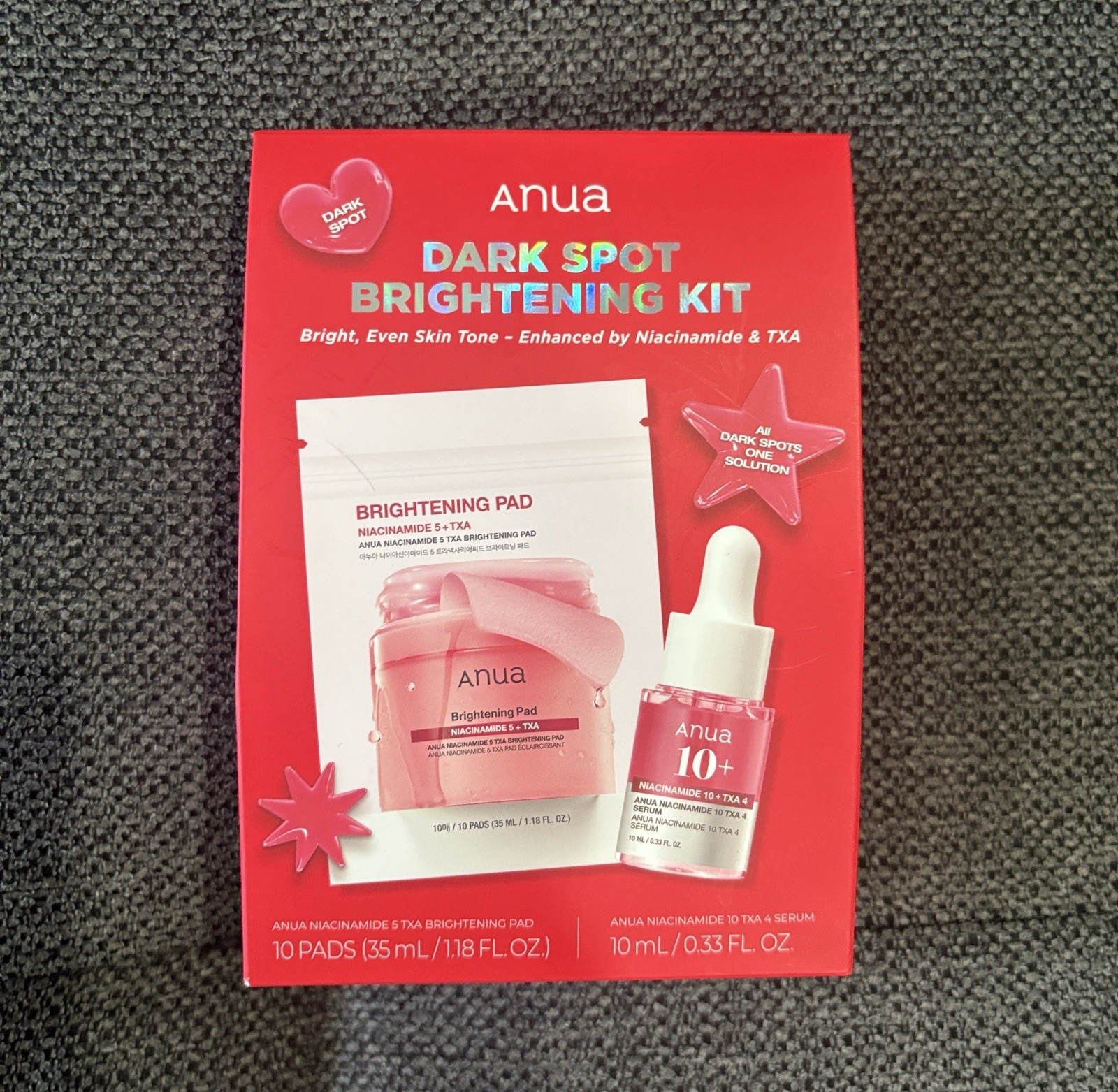 Anua Dark Spot Brightening Kit NIB Niacinamide & TXA Target Dark Spots
