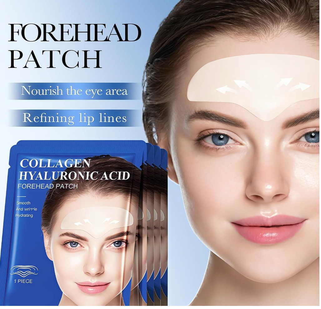 5 Pieces Collagen Hyaluronic acid Forehead Patches Skin Smoothing Skin Texture++