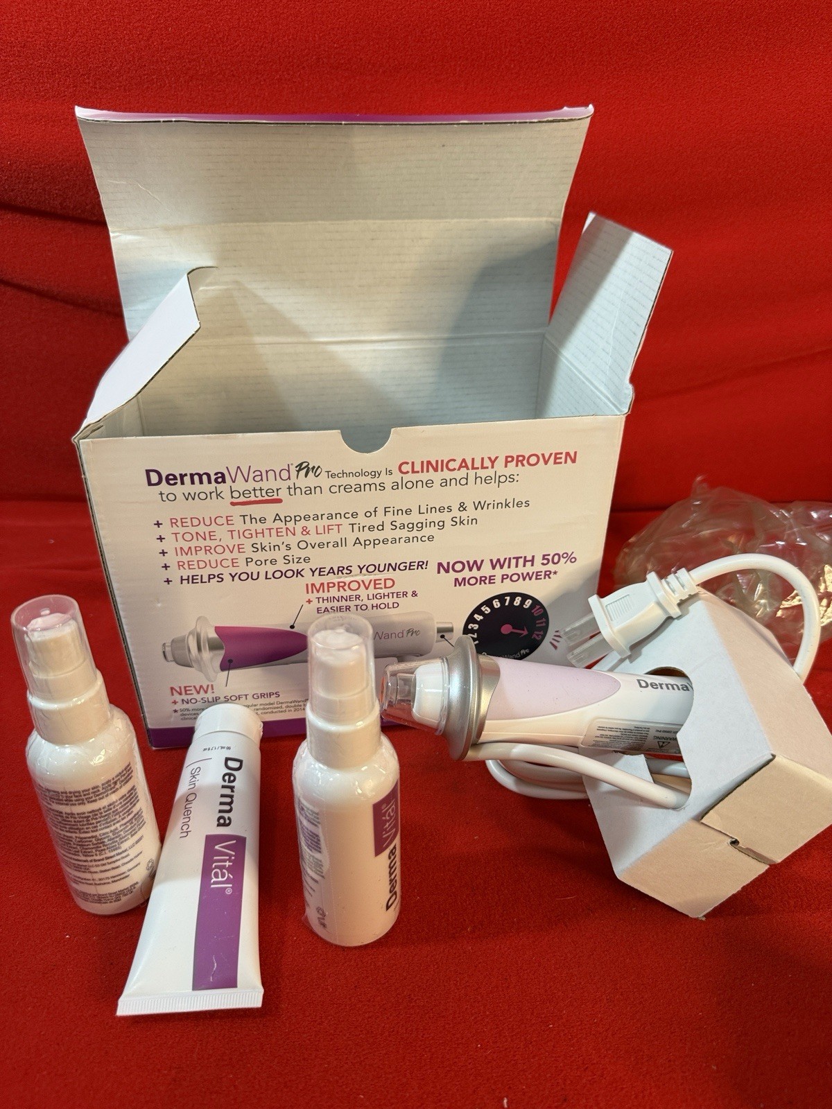 Derma Wand PRO High Frequency Facial Wand – Open Box