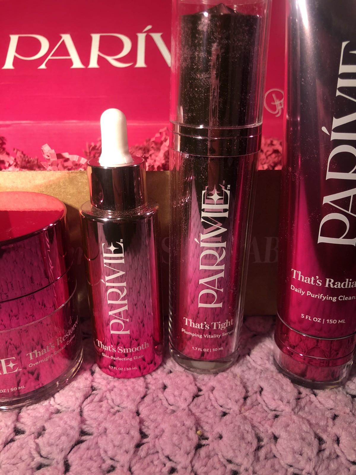 Parivie Paris Hilton Ultimate Icon Skin Care Routine Bundle Repair Cream Serum💝