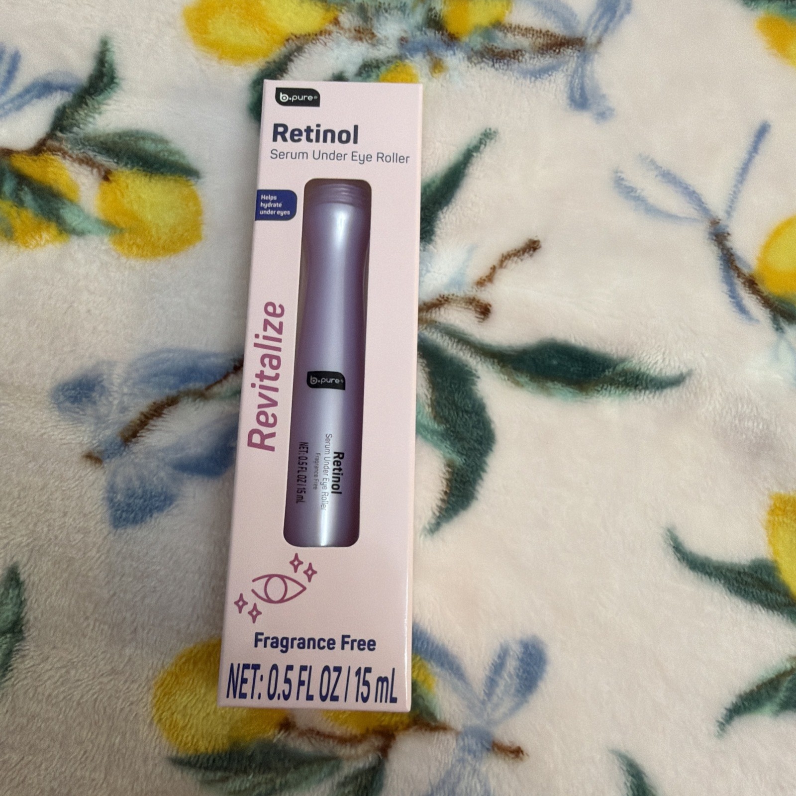 b.pure Under Eye Serum Roller Set of 3 Retinol Vitamin C Collagen Fragrance Free