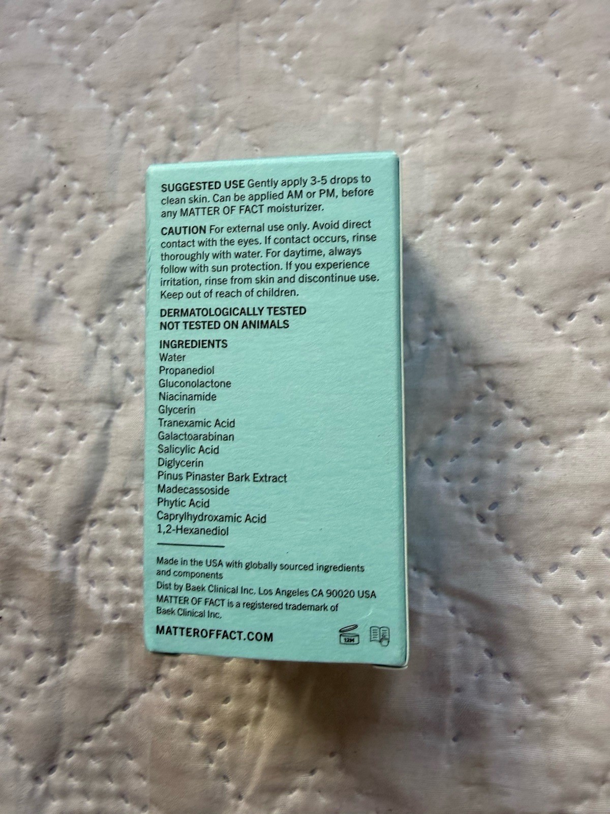 MATTER OF FACT Resurfacing + Hydrating Serum 1 oz NEW in Box