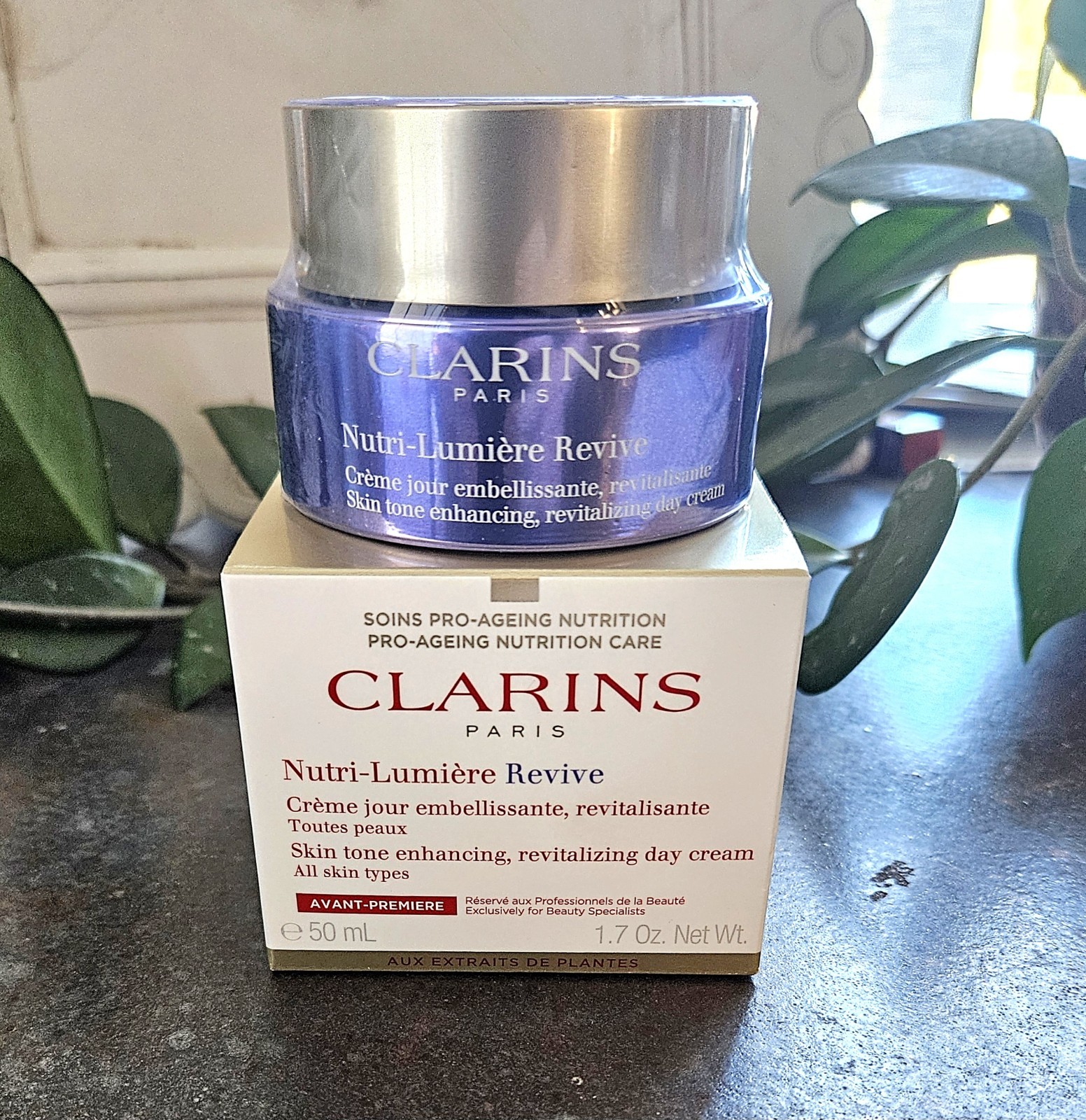 Clarins Nutri-Lumiere Revive Skin Tone Enhancing Day Cream 1.7oz NIB! SEALED!