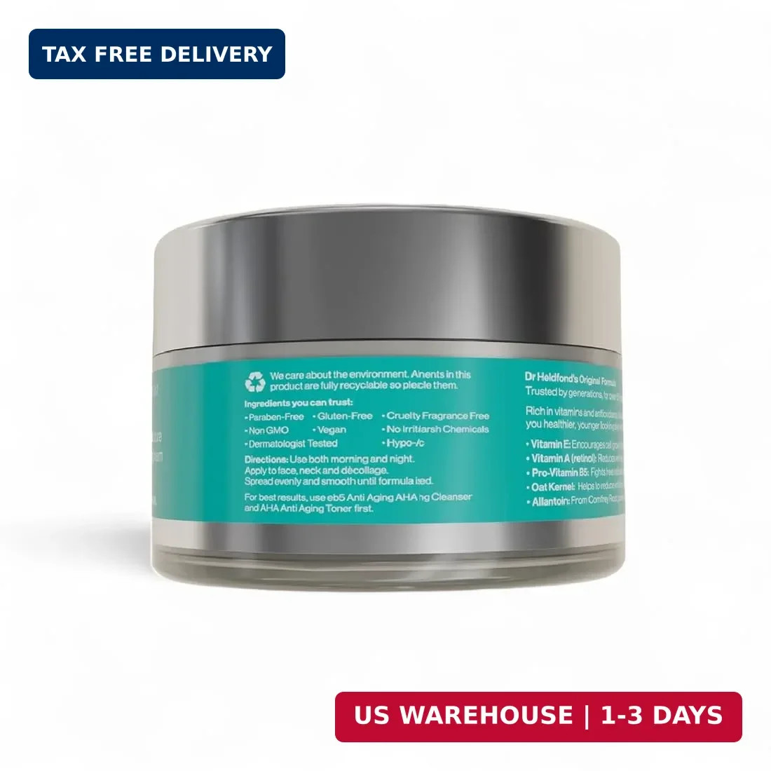 eb5 Intense Moisture Anti Aging Moisturizer Face and Neck Cream- Tone & Tighten