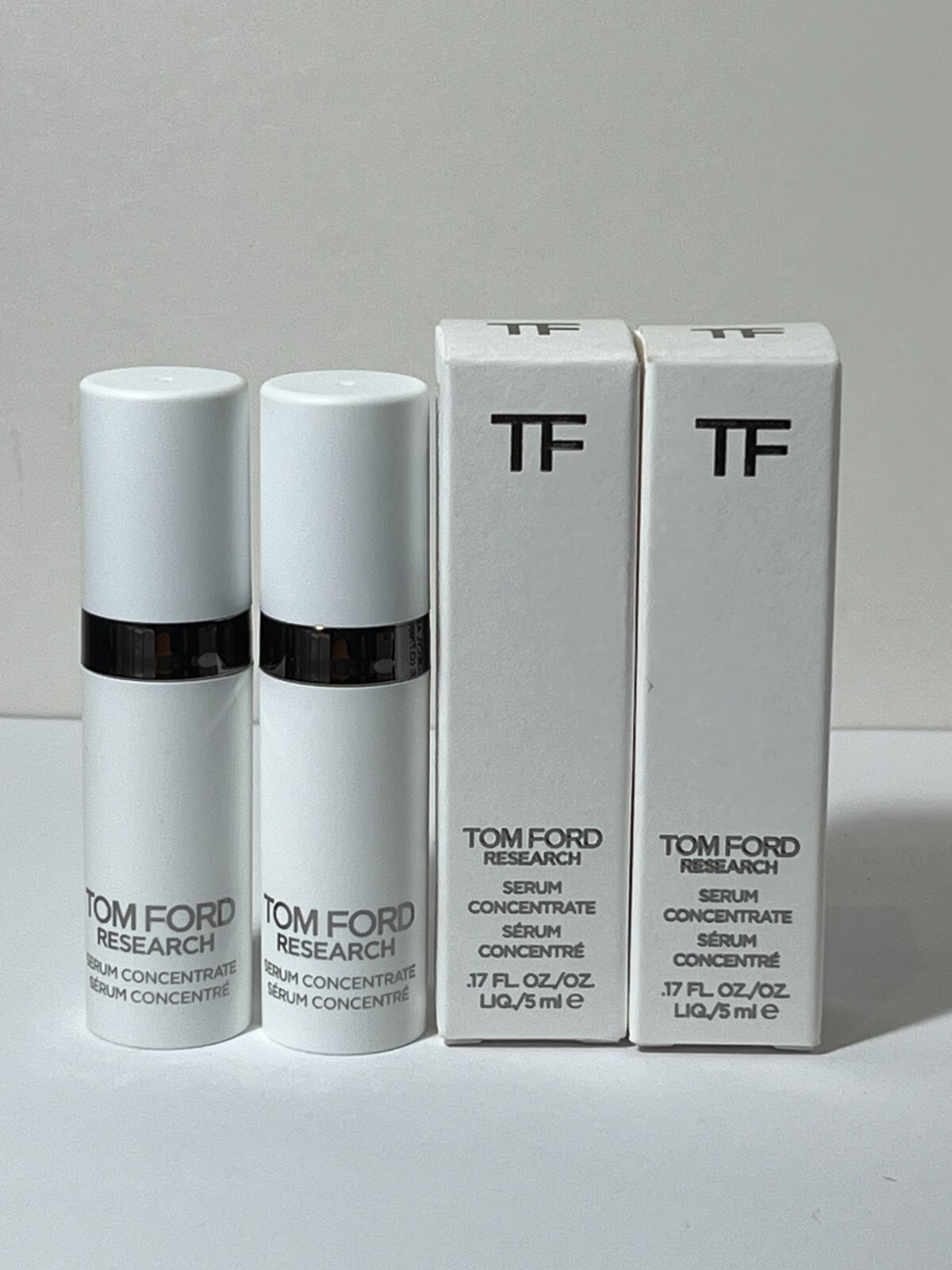 2 x Tom Ford Research Serum Concentrate ~ 0.17oz/5ml Each Mini Size NIB