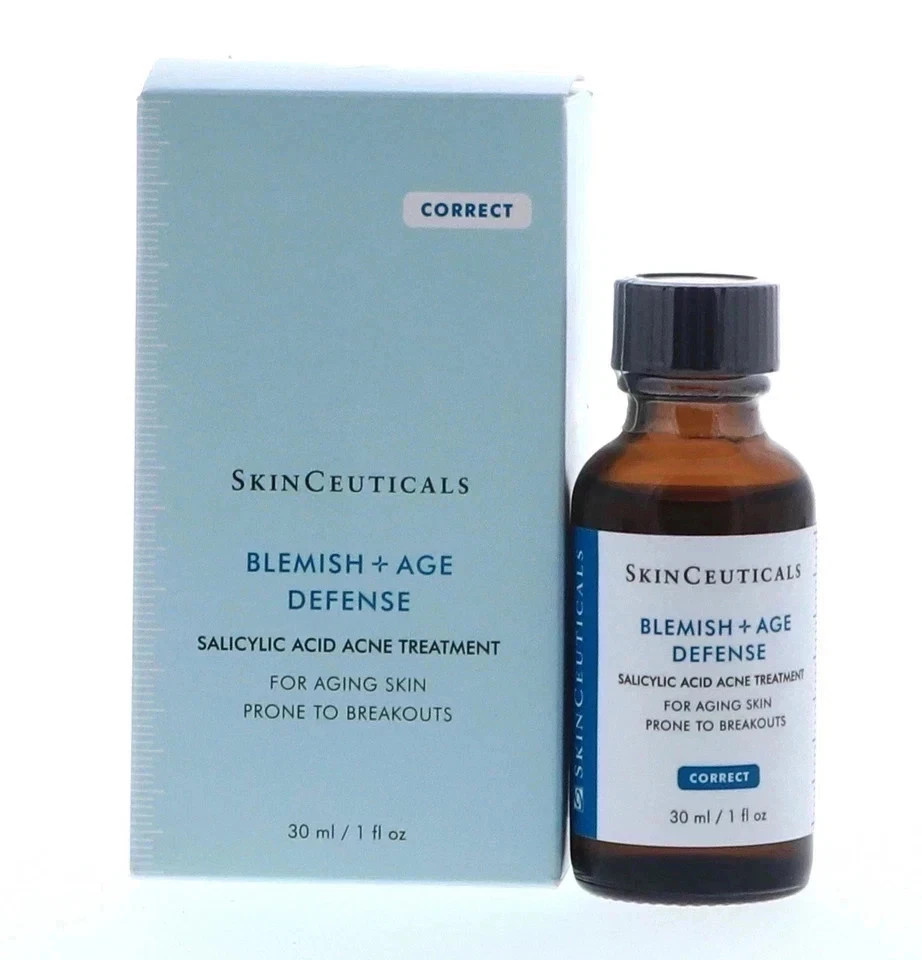 NEW SkinCeuticals Blemish + Age Defense Serum 30ml 1oz Anti-Acne Anti-Aging Seal