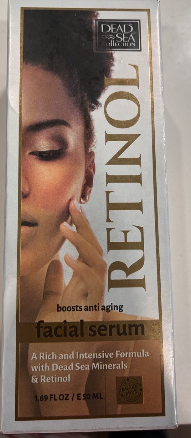 Dead Sea Collection Retinol Facial Serum W/Dead Sea Minerals. 1.69 Ounce size