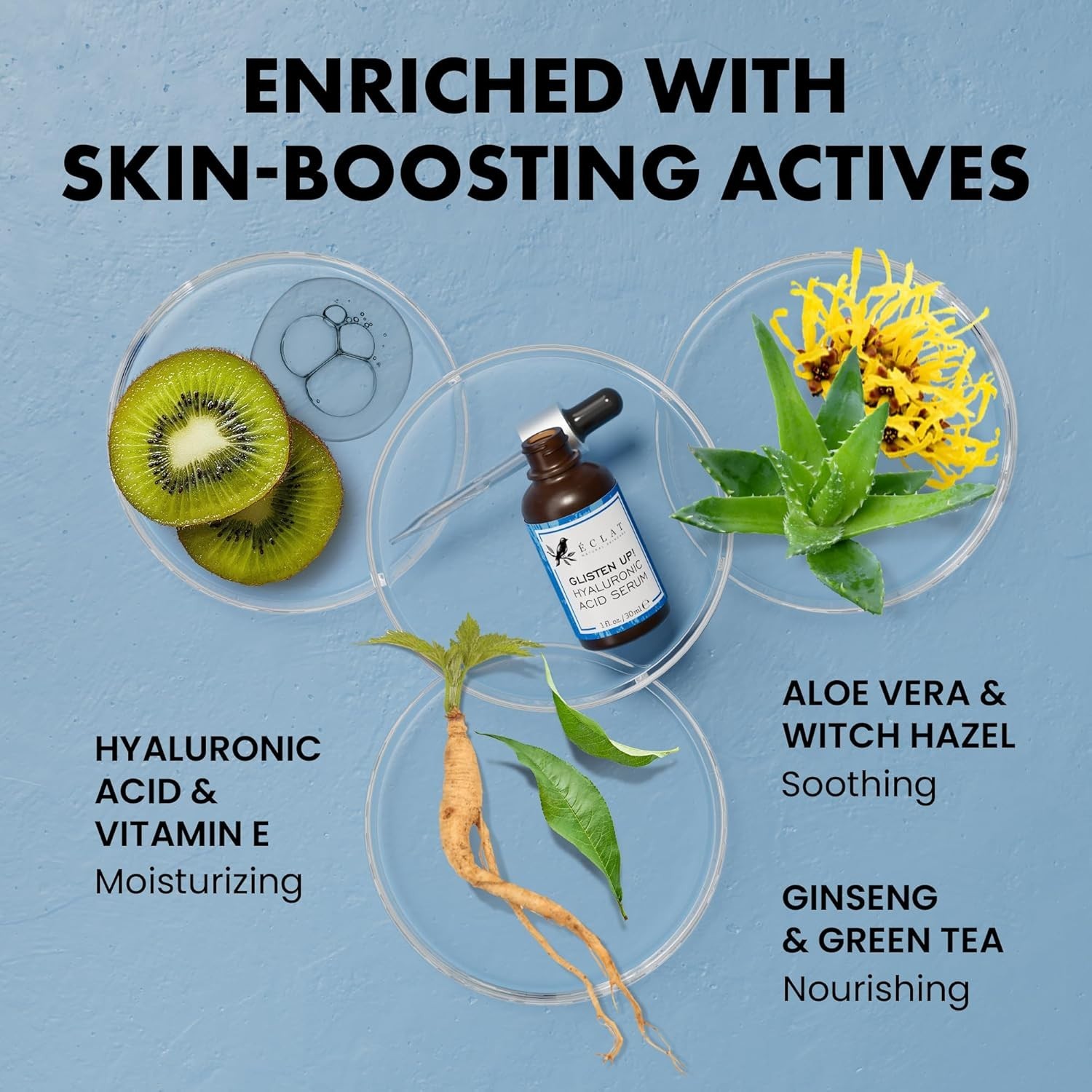 Eclat Vitamin C Face Serum, Brightening Facial Treatment with Vitamin E, 1 fl oz