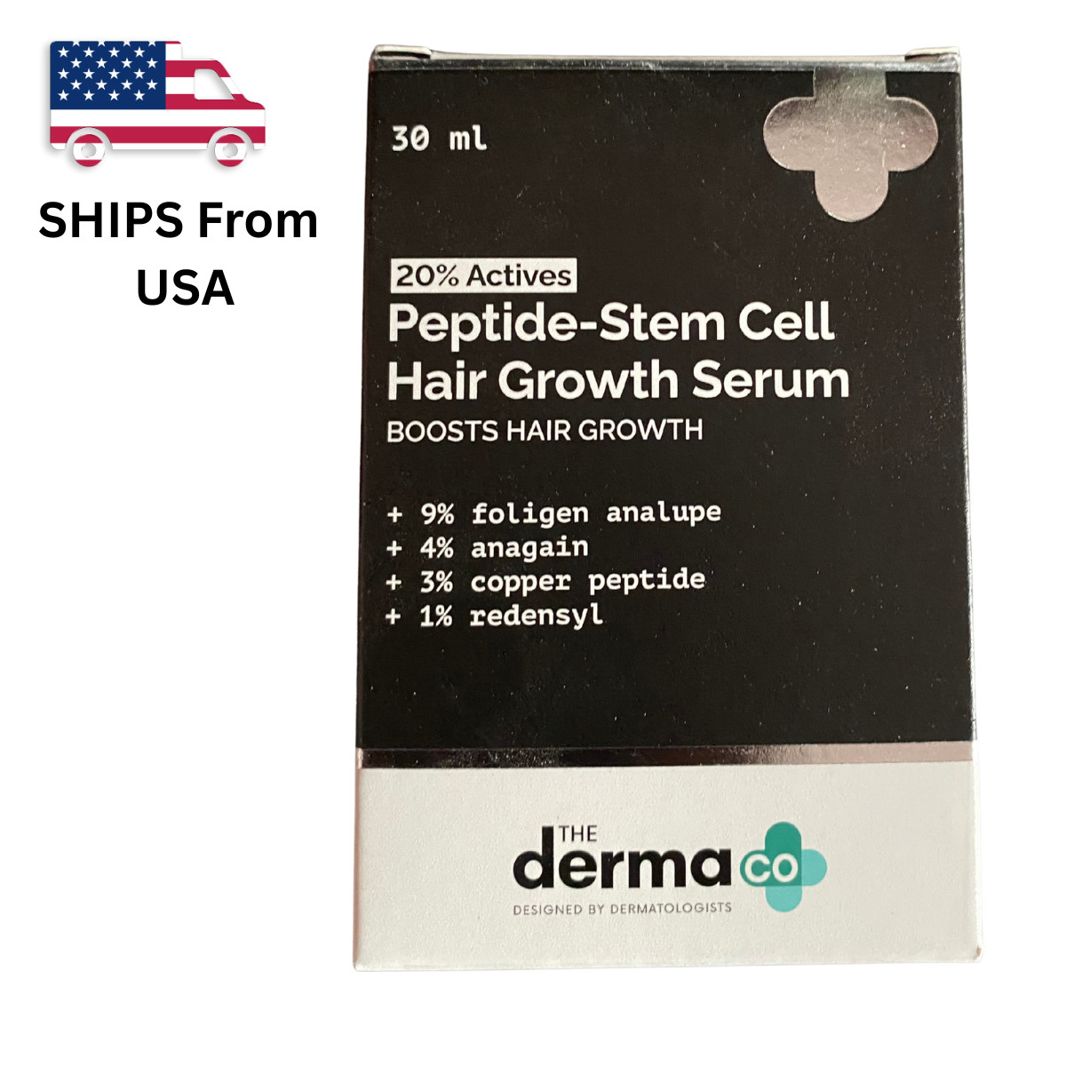 The Derma Co 20% Actives Peptide Stem Cell Hair Growth Serum 30 Ml Hair Care