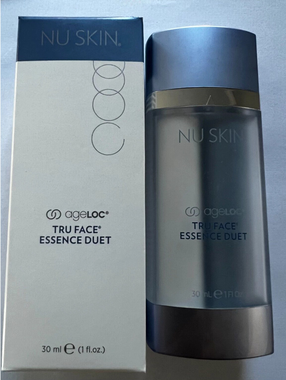 Authentic ageLOC TRU FACE ESSENCE DUET NuSkin 1fl.oz Brand New Sealed X1 Neck
