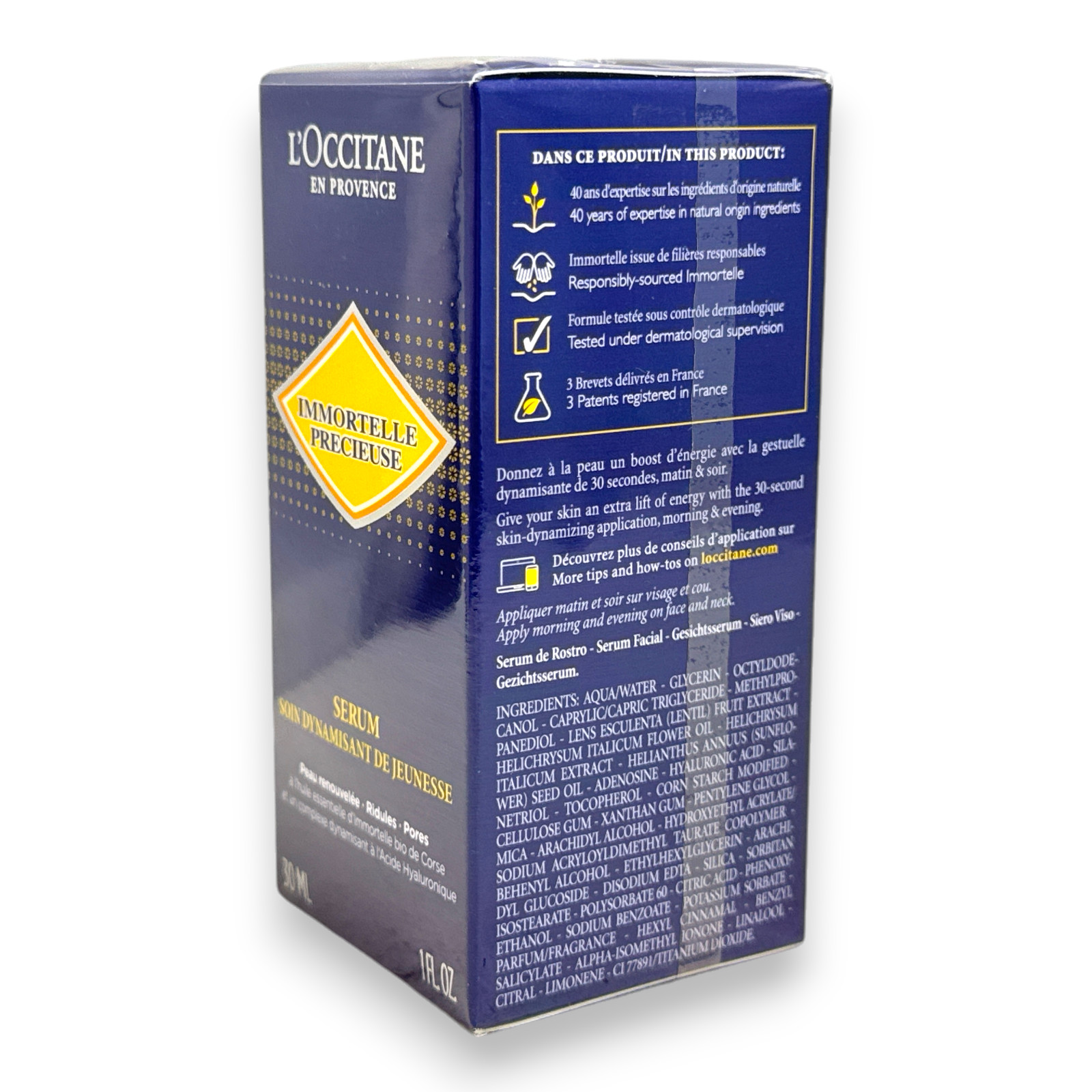 L’Occitane Immortelle Precieuse Serum Dynamic Youthcare 30ml/1fl.oz. New Sealed