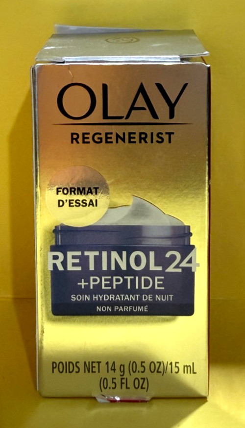 Olay Retinol Night Facial Moisturizer 0.5 oz Damaged Box no date