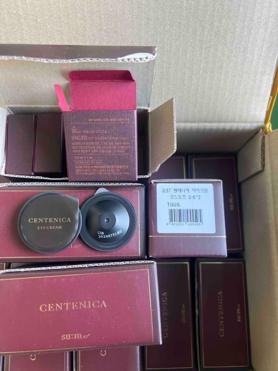 SU:M37 Centenica Eye Cream 0.6ml 1~20 BOX (2 PCS in 1 BOX) Anti-Aging Sum37
