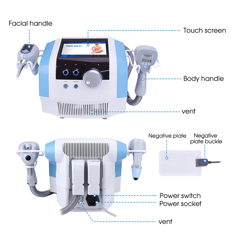 Portable 2in1 Ultra 360 RF Ultrasound Face Tightening Body Sculpting Machine