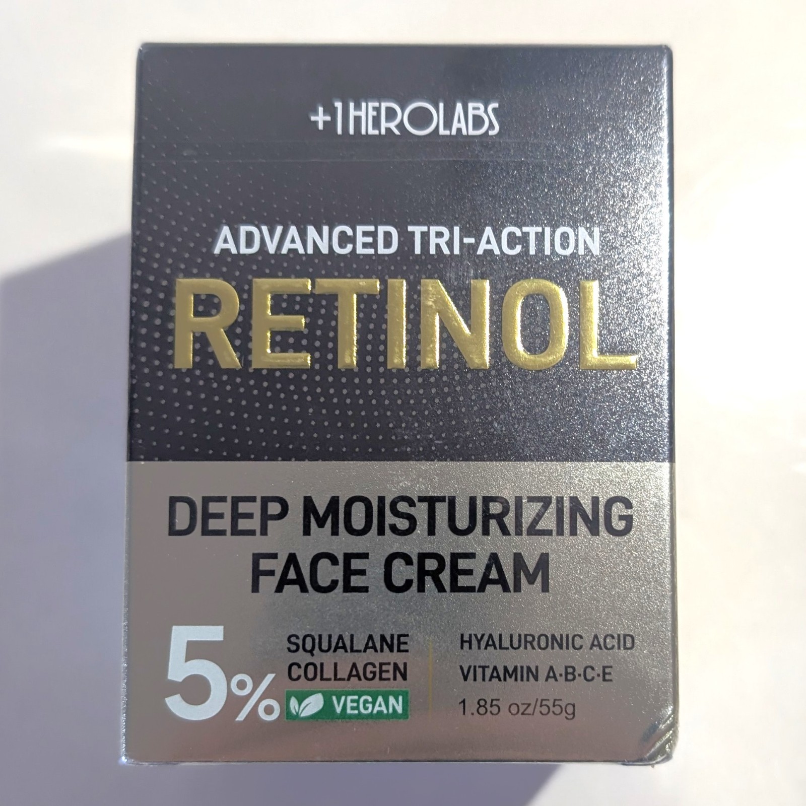 Retinol Moisturizer Anti-Aging Face Cream Triple Retinol 5% Squalane Exp 06/2028