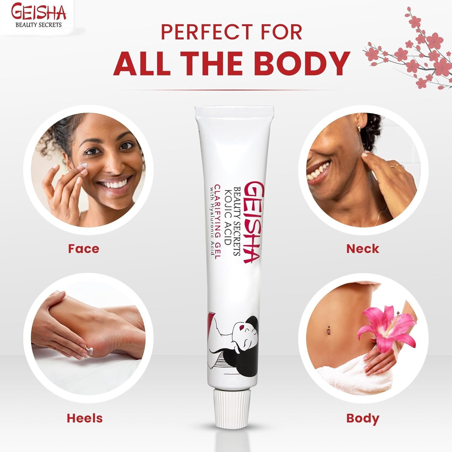 OMIC Geisha, Kojic Acid Gel – 1 fl oz / 30g – Skin Brightening, Clarifying Gel