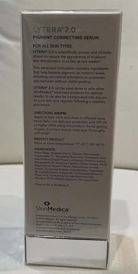 SkinMedica Lytera 2.0 Pigment correcting serum Serum & Face Oil New Sealed