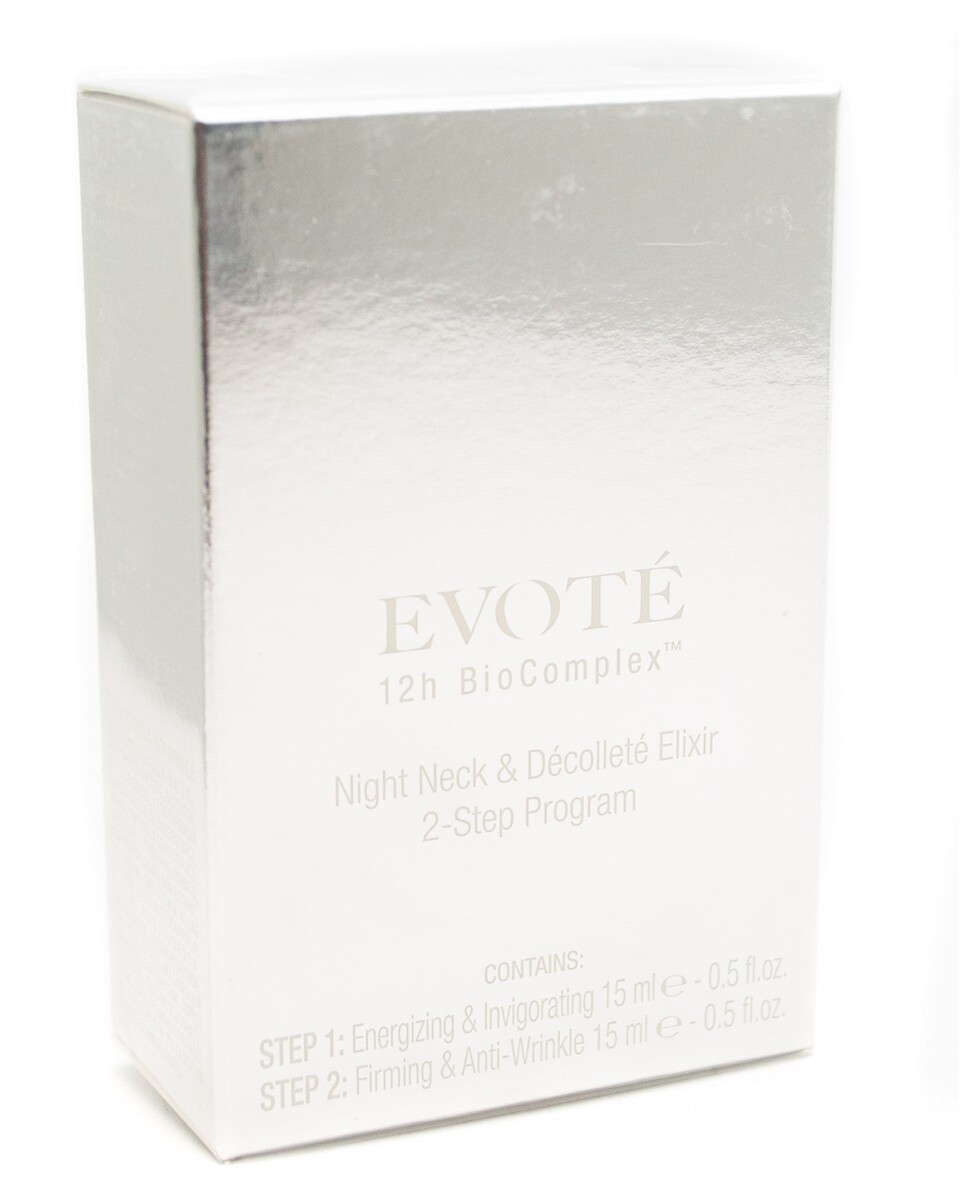 EVOTE 12h BioComplex Night Face Elixir 2-Step Program ~ 2 Piece 0.5 oz Each
