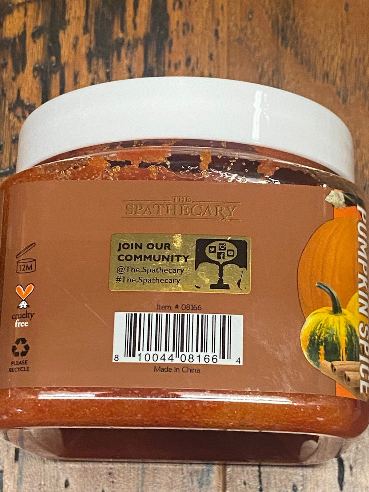 2 Pk- THE SPATHECARY-Pumpkin Spice Nourishing BODY SCRUB 21oz Shea Butter, New