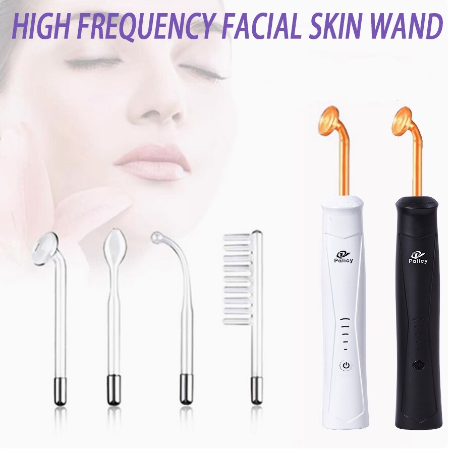 High Frequency Facial Skin Care Wand Machine Anti-aging Acne Hair Treatment Set