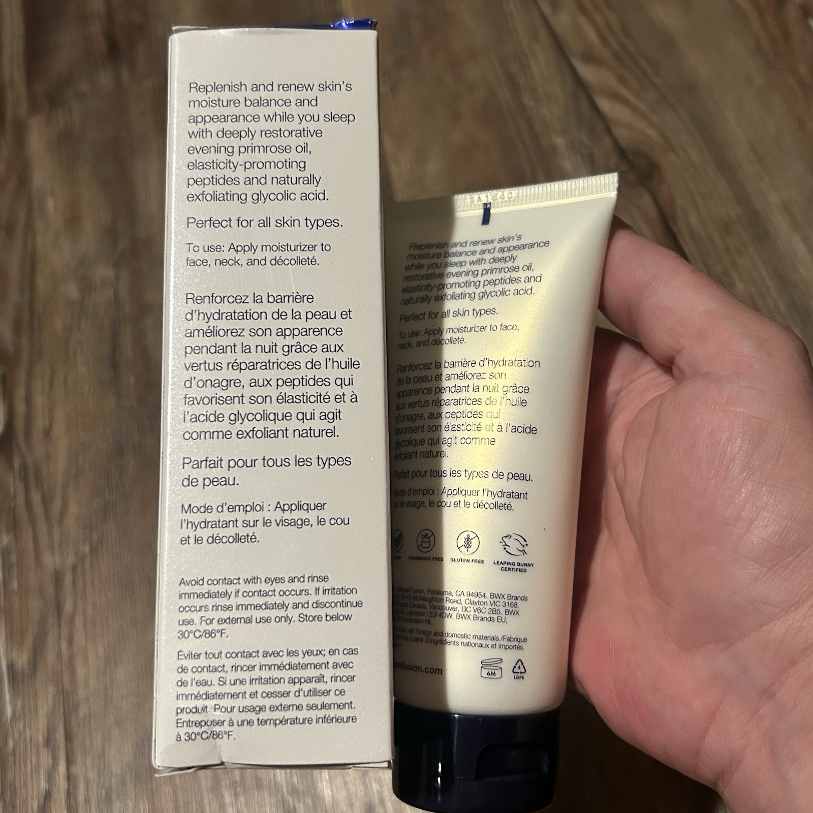 Mineral Fusion Overnight Renewal Nighttime Recovery Face Cream, 3.4 oz