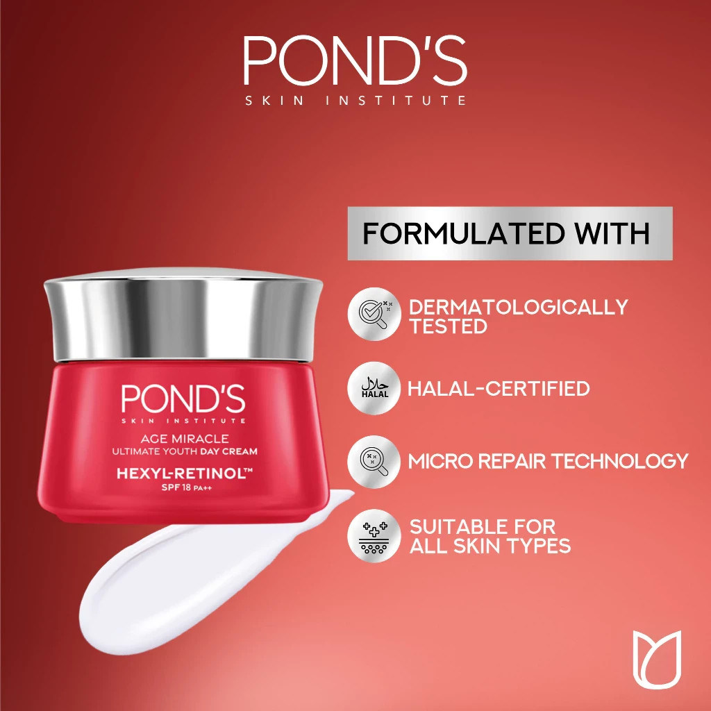 Pond’s Age Miracle Ultimate Youth Day Cream SPF 18 – 45g x 1 pack