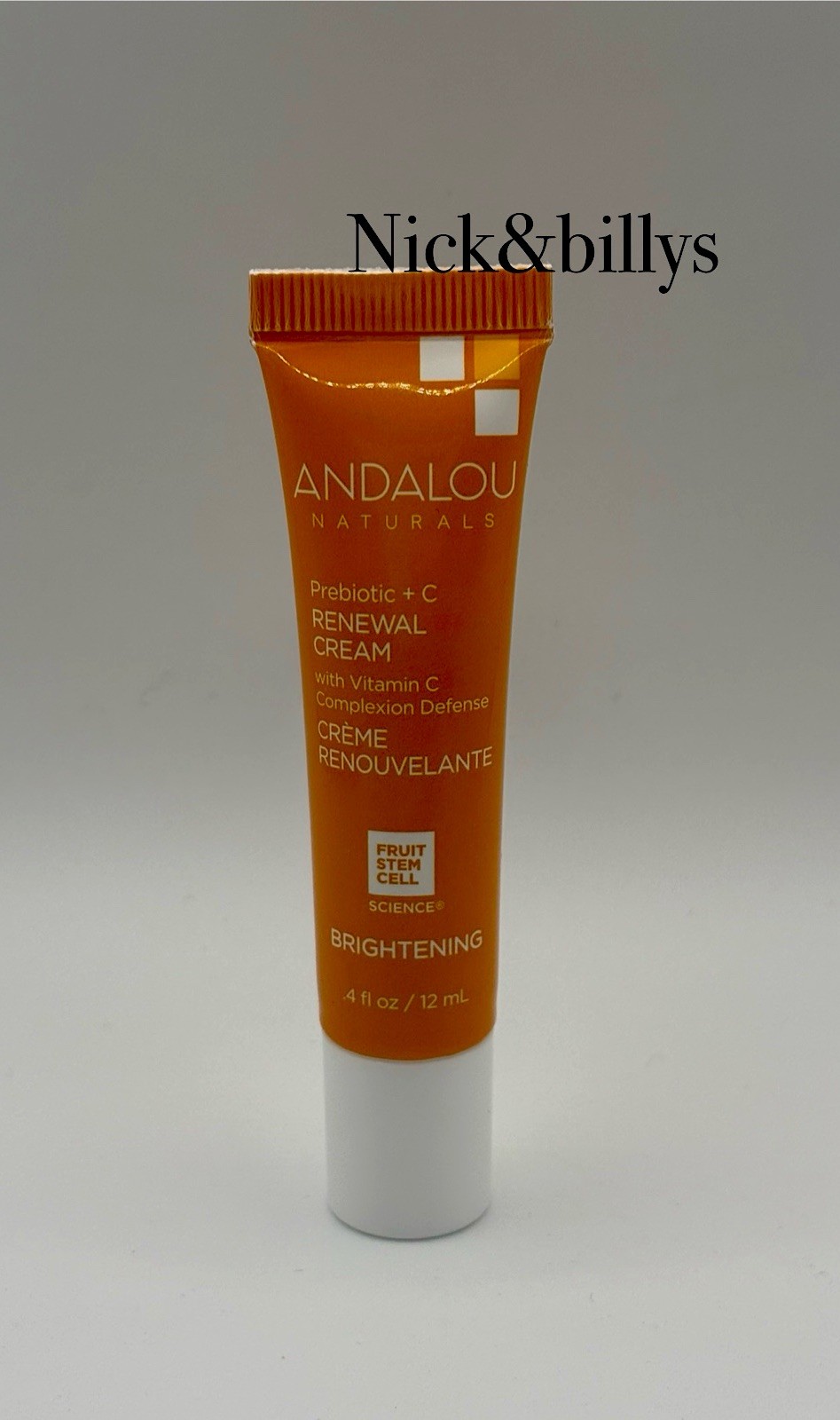 NEW Andalou Naturals Probiotic + C Renewal Cream Travel Size MINI 12g/0.4oz ATHN