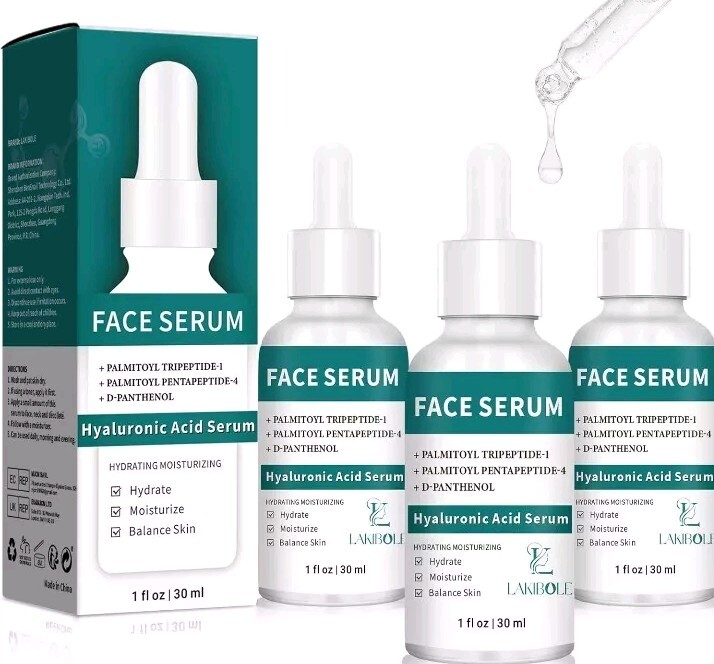 3 PK LAKIBOLE Hyaluronic Acid Serum Advanced Peptide Complex Optimal Hydratio200