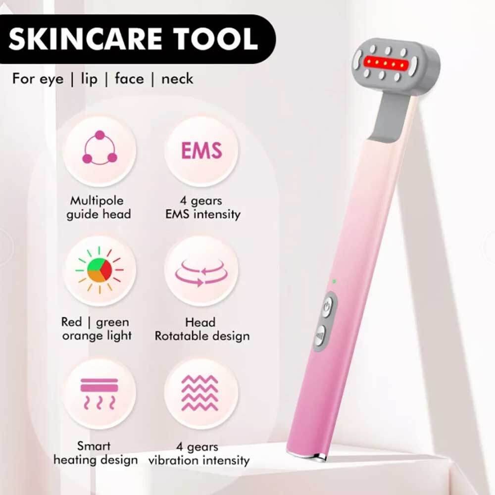Facial LED Beauty Wand M5 Red Light Therapy Massage for Skin Care & Anti-Aging