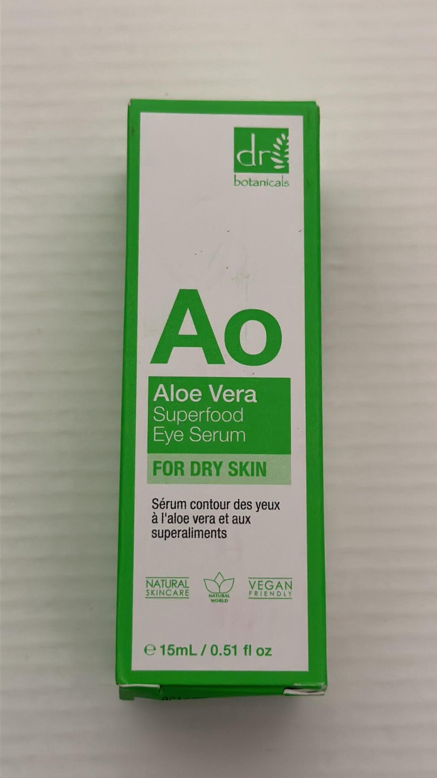 EYE Serum Aloe Vera Dr. Botanicals SUPER FOOD For Dry Skin 15 mL Full Size
