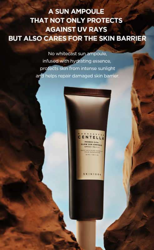 SKIN1004 Madagascar Centella Probio-Cica Glow Sun Ampoule SPF50+ PA++++ – 50ml