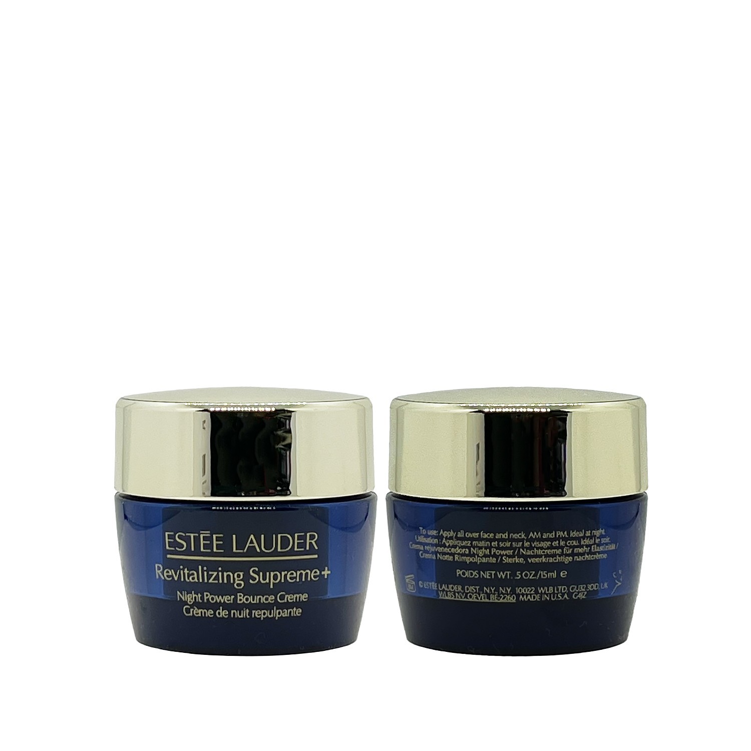 2x Estee Lauder Revitalizing Supreme+ Night Power Bounce Creme 15ML = 30ML TOTAL
