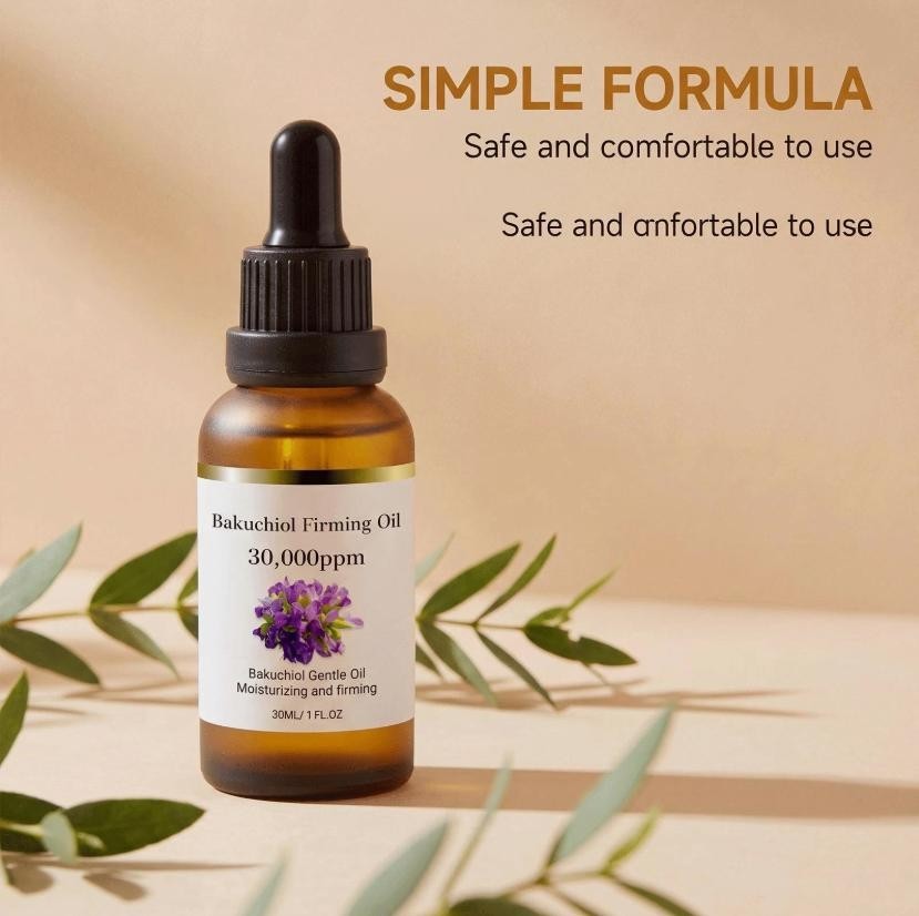 Bakuchiol Oil Organic Cold Pressed 30000PPM Hydrating Firming Facial Skin Care