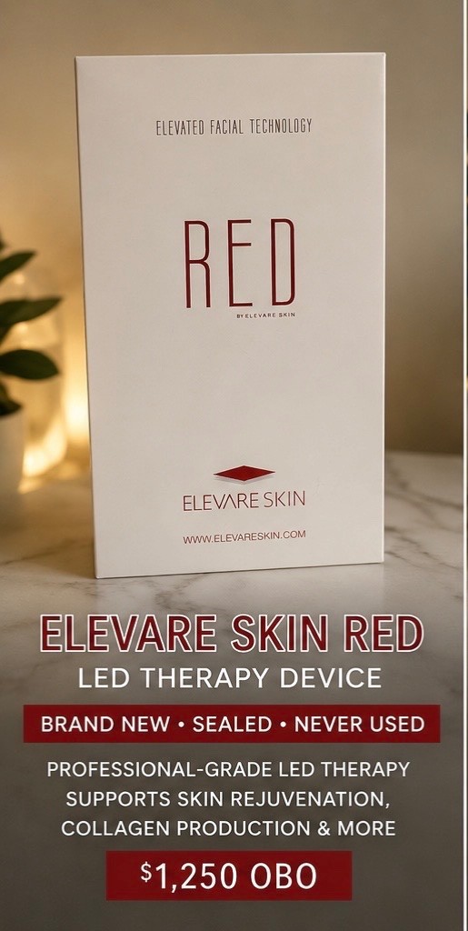 NEW Elevare Skin RED LED Therapy Device – Sealed in Box