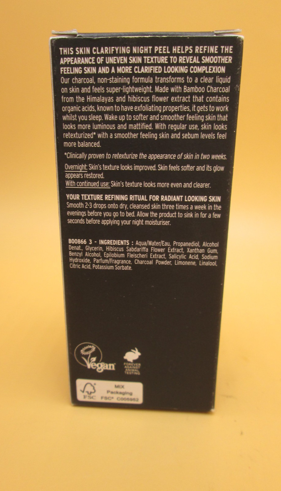The Body Shop Himalayan Charcoal Clarifying Night Peel 1 fl oz Full Size