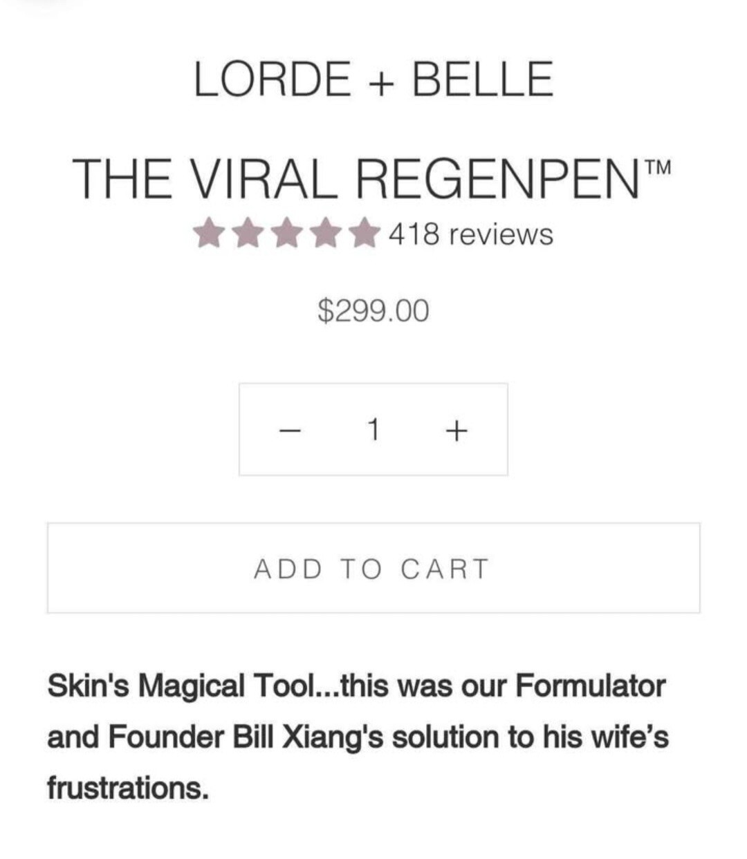Lorde Belle RegenPen & 30 Days of Cartridges